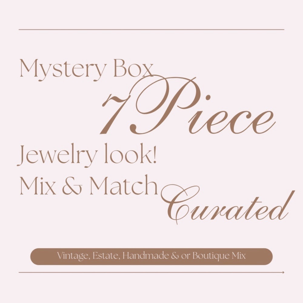 Mystery Jewelry Box 7 Pieces Curated For You - Vintage Estate Handmade Boutique